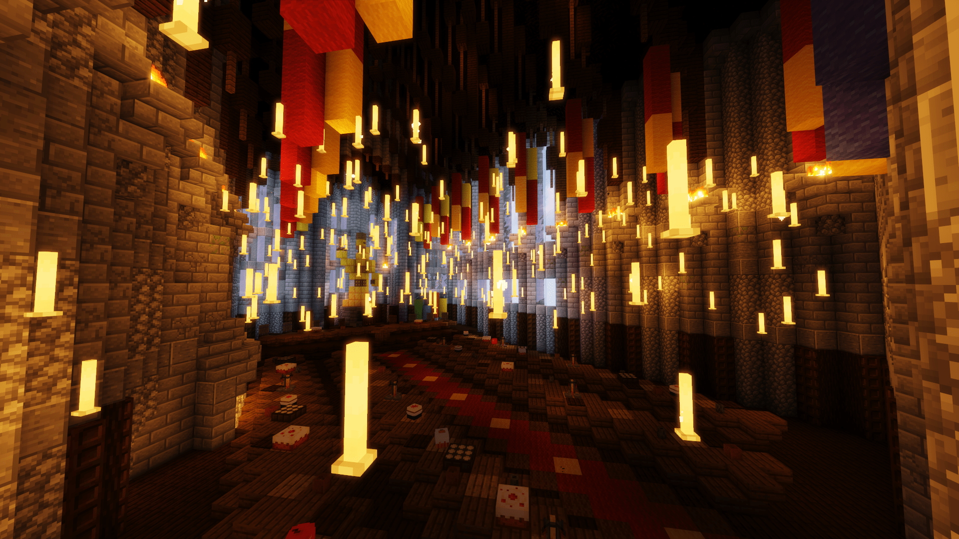 Minecraft hogwarts top great hall